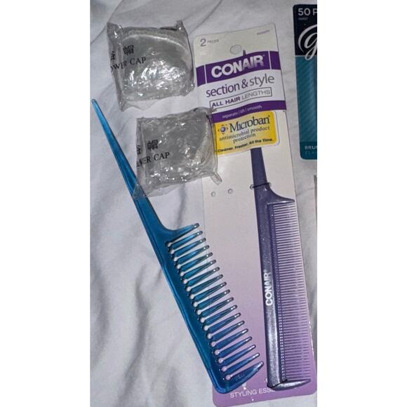 Hair Care and Accessory 10 Pieces Bundle All New Rat Tail Combs, Mini Claws &…. - Picture 4 of 4